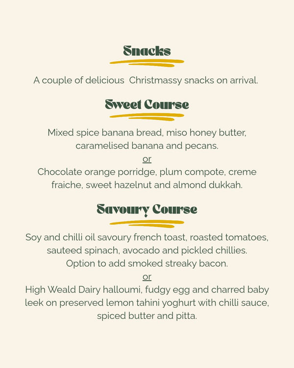 Christmas Brunch Pop-Up at King Edward Hall, Lindfield - Saturday 12th December 2026