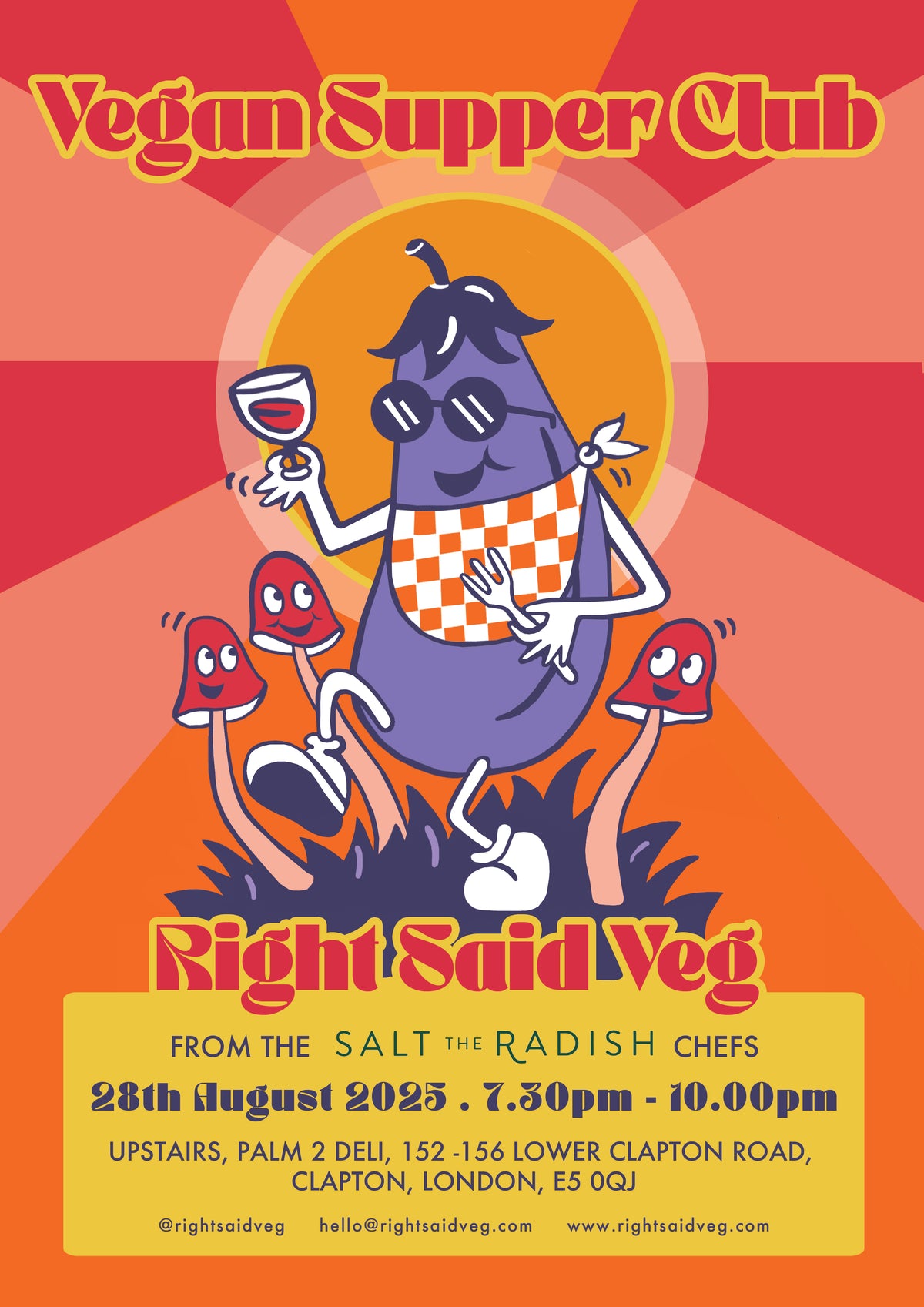 Right Said Veg: Vegan Supper Club - Thursday 28th August 2025